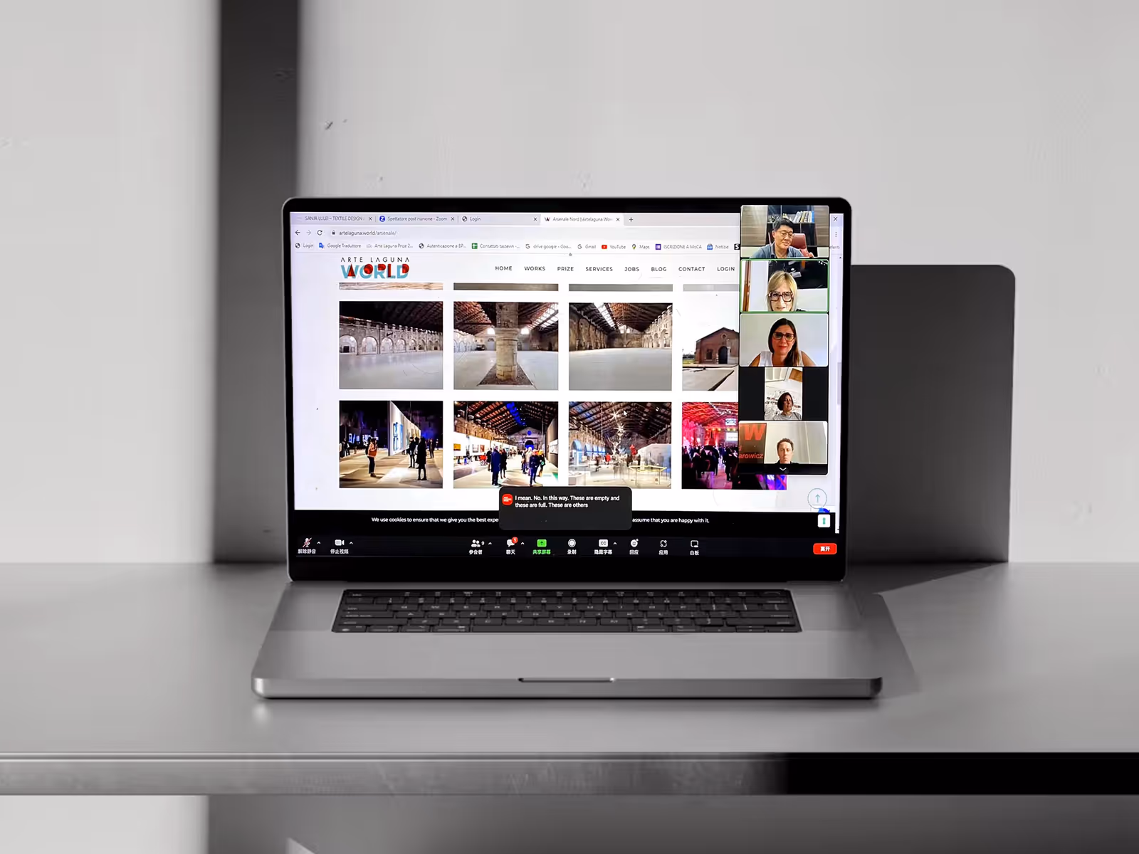 The online meeting of the Arte Laguna International Jury